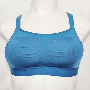 36D Brooks 350073 Dare Racerback Wire Free‎ Sports Bra Teal Blue